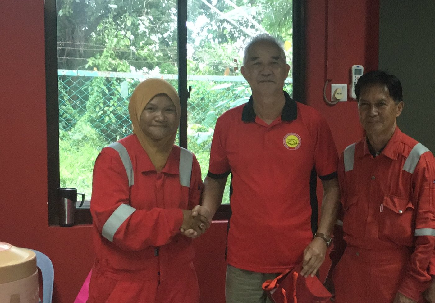 Thanking a member of staff with a gift