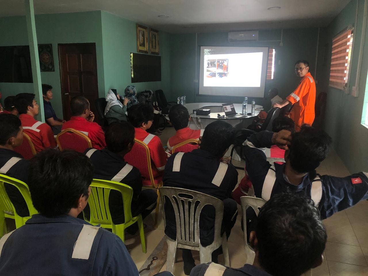 SHYT staff at an in-house safety training session
